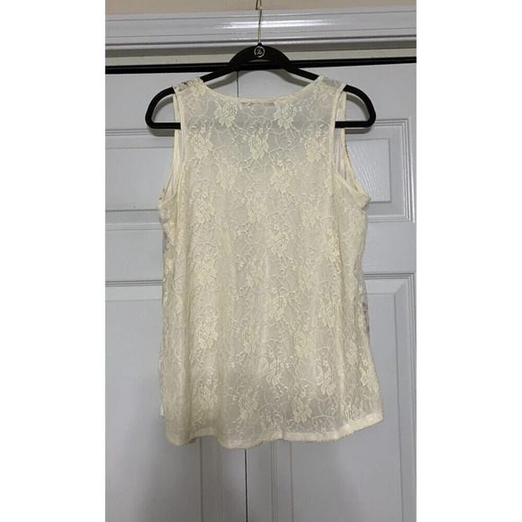 American Rag Cie Cottagecore Fairy Lacy Patchwork Sequins Tank Cami Size 0X / XL - Picture 8 of 9